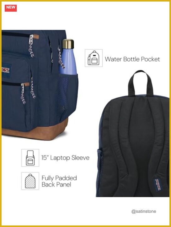 Laptop Backpack with 15-Inch Sleeve, Ergonomic Straps main image 4